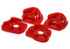 Energy Suspension 02-04 Acura RSX (includes Type S) / 02-04 Honda Civic Si Red Motor Mount Inserts ( Energy Suspension 02-04 Acura RSX (includes Type S) / 02-04 Honda Civic Si Red Motor Mount Inserts (